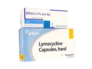 Lymecycline and Adapalene gel